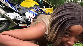 don whoe bends nina rivera's big ass over motorcycle for monster bbc ride