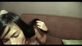 skinny post-op thai ladyboy teen gets bareback pounded close-up with toys