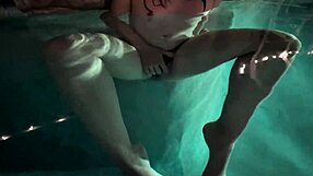 Late Night HORNY GIRLFRIEND Fingers Petite Pussy to ORGASM by Pool