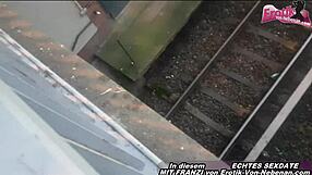 Deutsche Schlampe Flashes And Pisses Publicly Into Handbag