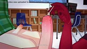 Meru the Succubus GULPS Deepthroat Blowbang Cumshots!