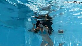 whoa, check out this super hot skinny hungarian lana swimming poolside... juicy petite ass!