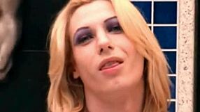 baby andr�meda starts her slutty adventures crossdressing with huge cock bulging