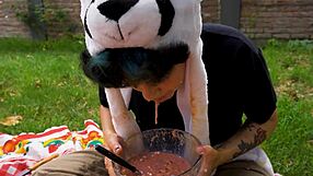 lara's emotional vomit picnic fetish indulgence