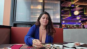 stepmom swallows stepson's load before and after savage face fuck