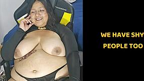 BIG COCKS Hunt Her FAT Tits!