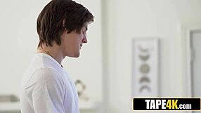 dirty old man rams monster cock into sleeping son's skinny blonde teen girlfriend pussy