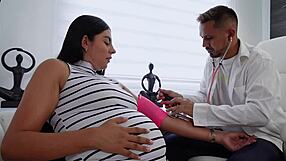 Doctor Tommy Miller Fucks Bent-Over Pregnant Latina Patient Doggystyle in Hospital Bed