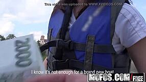 shara jones gets picked up for wet public kitchen foot sex