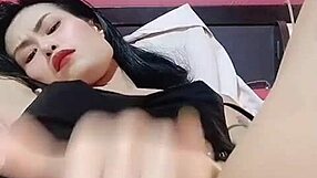 Thaitwentybabe Fingers Juicy Pussy Closeup After Painting Nails