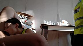 hot police lesbians lick cunts to orgasm in steamy threesome!!