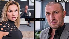 Sexy teen endures huge Italian cock deep in ass, fisting her limit with rough face fucking and cum swallow