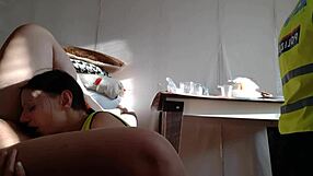 hot police lesbians lick cunts to orgasm in steamy threesome!!