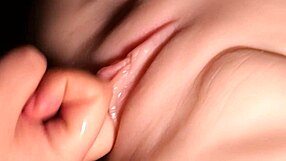 Practice Gouging This Fuck Doll's Shaved Pussy Close-Up with Double Toys and Fingering