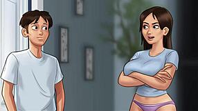 i'm playing summertime saga debbie scene... so hot n steamy 😵‍💫