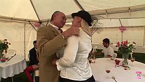 Smoking Blondes Ride Cocks Deep in Massive Outdoor Orgy