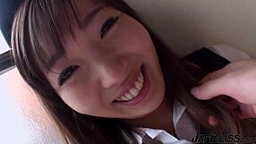 Stunning Japanese model's leaked orgy reveals shy teen's hairy creampie moans