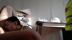 hot police lesbians lick cunts to orgasm in steamy threesome!!