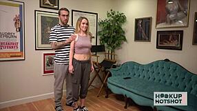 Tiny Hooker Nikole Nash Gapes Pussy on Bryan Gozzling Sloppy Sex!