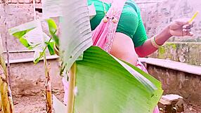 Desi Maid's Big Boobs and Ass Bounce Riding Landowner with Dirty Telugu Talk!