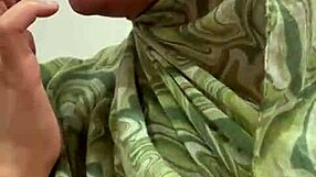 hijab beauty poses seductively for camera