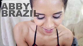 Abby Lee Brazil Gags on Huge Cock POV Deepthroat