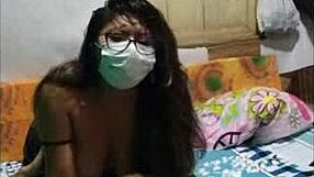 stepsis climbs on my chest drops panties sucks my dick i lick her pussy to intense orgasms