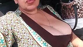Truck Ride Reveals Her Dripping Pussy Closeup Tease Inside