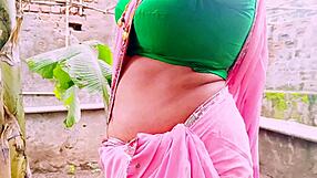 Desi Maid's Big Boobs and Ass Bounce Riding Landowner with Dirty Telugu Talk!