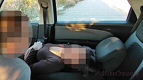 french milf stepdaughter bent over car hood doggystyle fucked by voyeur till squirting