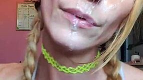 Vanessa Hastings Gags on Dildo with Messy Spit Face Choking