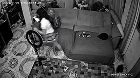 Security Camera Catches Brazilian Trans Couple Fucking Live on Beach?