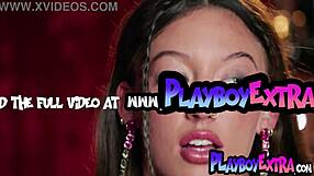 Confident brunette teen Kelsey Joan strips naked nipples pierced