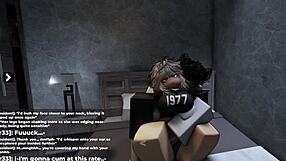 shy roblox girl gets so horny she turns total slut