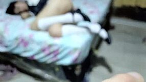 Peruvian teen dresses as schoolgirl boyfriend PUNISHES her with THICK HARD cock swelling fat