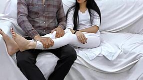 damn, my mother-in-law's skinny waist and thick ass got my dick rock hard