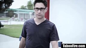 FAKE DRIVING INSTRUCTOR Roughly Face-Fucks Blonde Teen Outdoors!