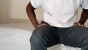 myself taking thick anal cock dressed in christmas wrestling colors for new years fun