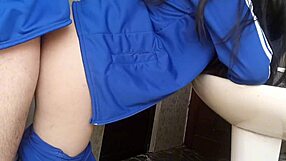 yo check this latina schoolgirl quickie pussy fuck in school bathroom... tight!