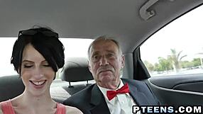 old dude bangs naughty teen with big tits cowgirl style!