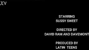 my innocent sussy's sweet pussy stretched by huge black cock