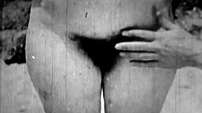 check this vintage retro hairy beaver pussy from old antique porn