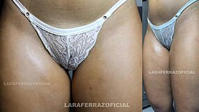 He couldn't thrust into his virgin friend's tight pussy so he pulled out and exploded all over her