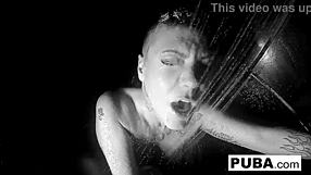 Brunette Babe Jezebelle Fingers Pussy And Tits In Steamy Shower Solo