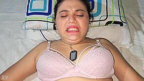 her white blonde girlfriend's tight ass gets punished hard by my relentless pounding