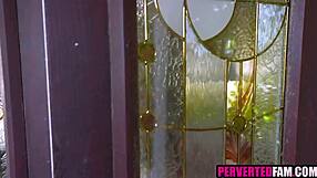 StepMOM Puts Her Juicy PUSSY Right on StepSON's Hungry Mouth!