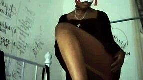 Goth Dominatrix's Natural Tits and Heels Drain Your Balls in Raunchy Tease!