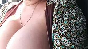 Truck Ride Reveals Her Dripping Pussy Closeup Tease Inside