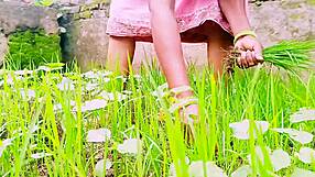 Desi Maid's Big Boobs and Ass Bounce Riding Landowner with Dirty Telugu Talk!