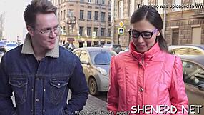 whoa this nerdy teen 18+ sucks cock like a total freak 😈🤓